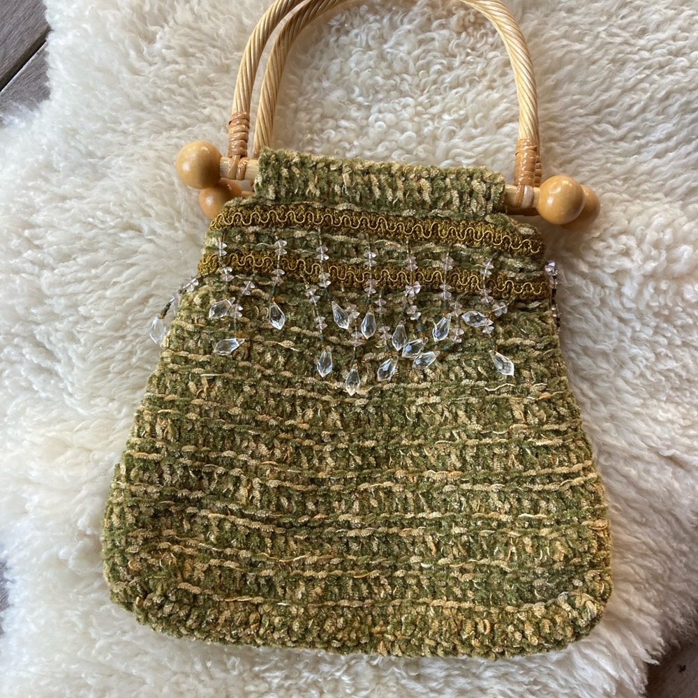 Boho style Hand made crochet clutch purse